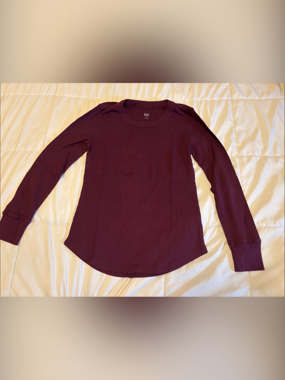 GAP Women's Ribbed Crewneck Sweater - Wine